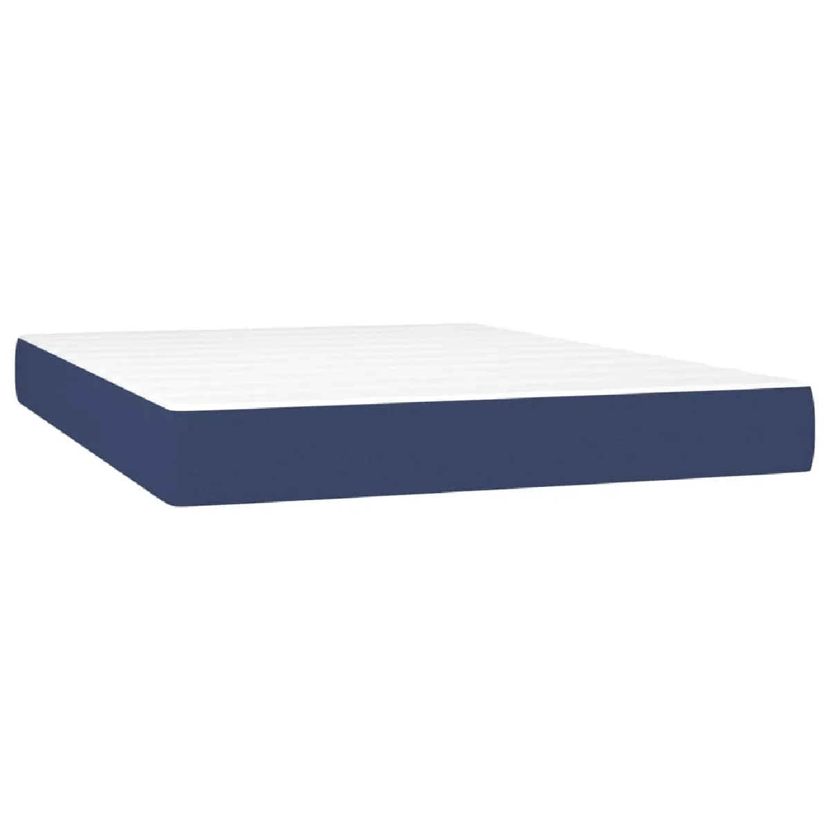 VidaXL Sommier avec matelas - Bleu 140x200 cm