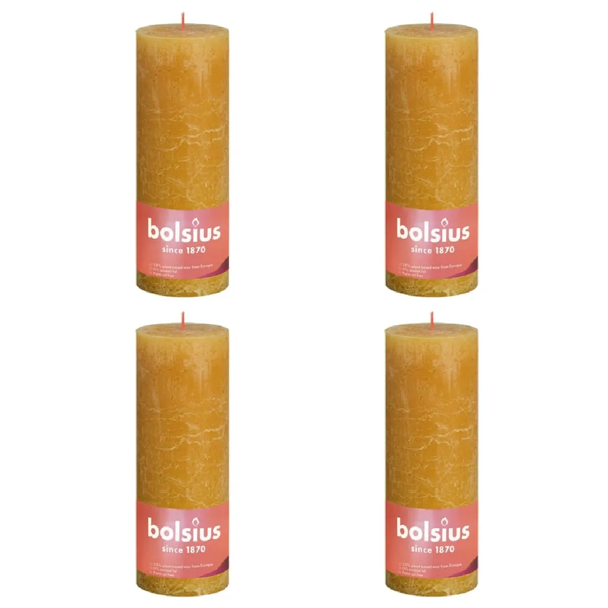 Bolsius Bougies pilier Jaune nid d'abeilles