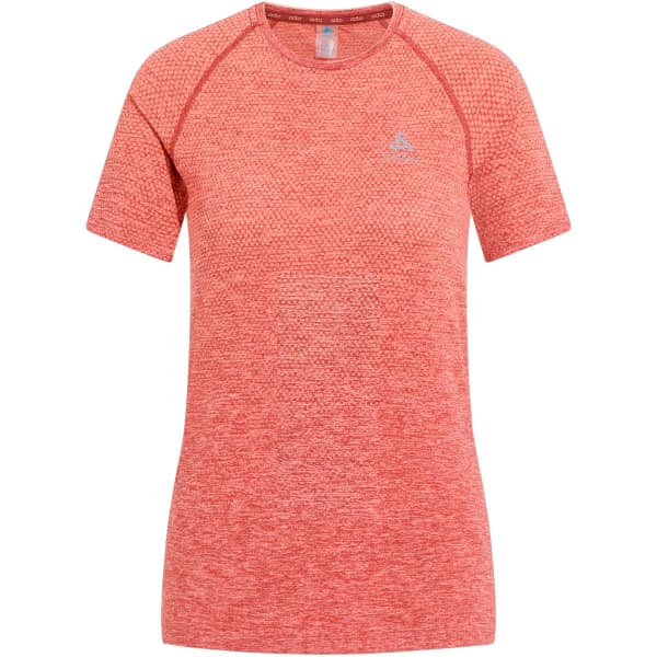 T-shirt running ODLO TS CREW NECK S/S ESSENTIAL SEAMLESS W CINNABAR MELANGE