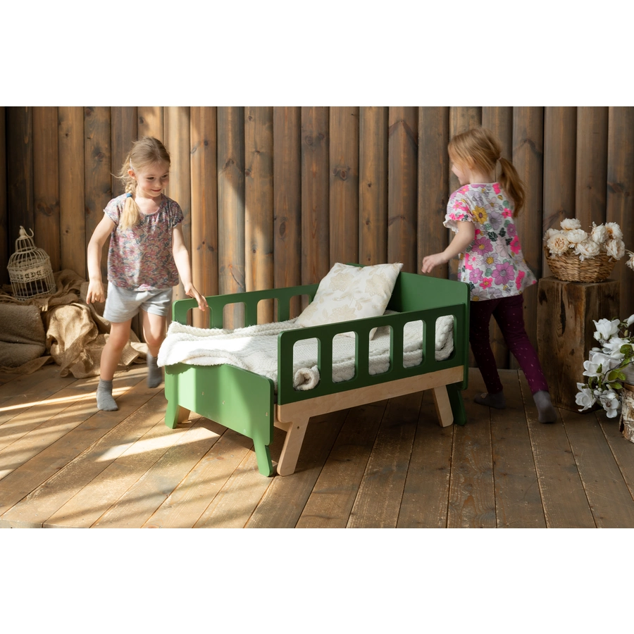 Family-SCL Kinderbett mitwachsend khaki 165 x 70 cm