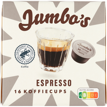 Jumbo's Dolce Gusto Espresso Dolce Gusto Compatible Koffiecups 16 Stuks