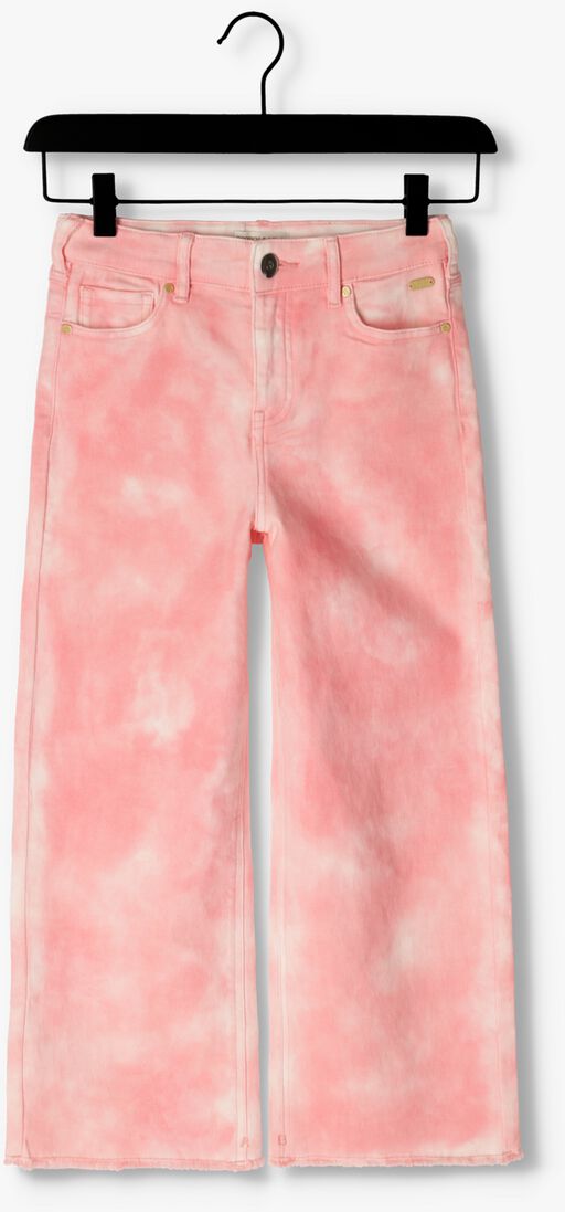 SCOTCH & SODA roze scotch & soda wide jeans subtle tie dye wide leg high rise pants