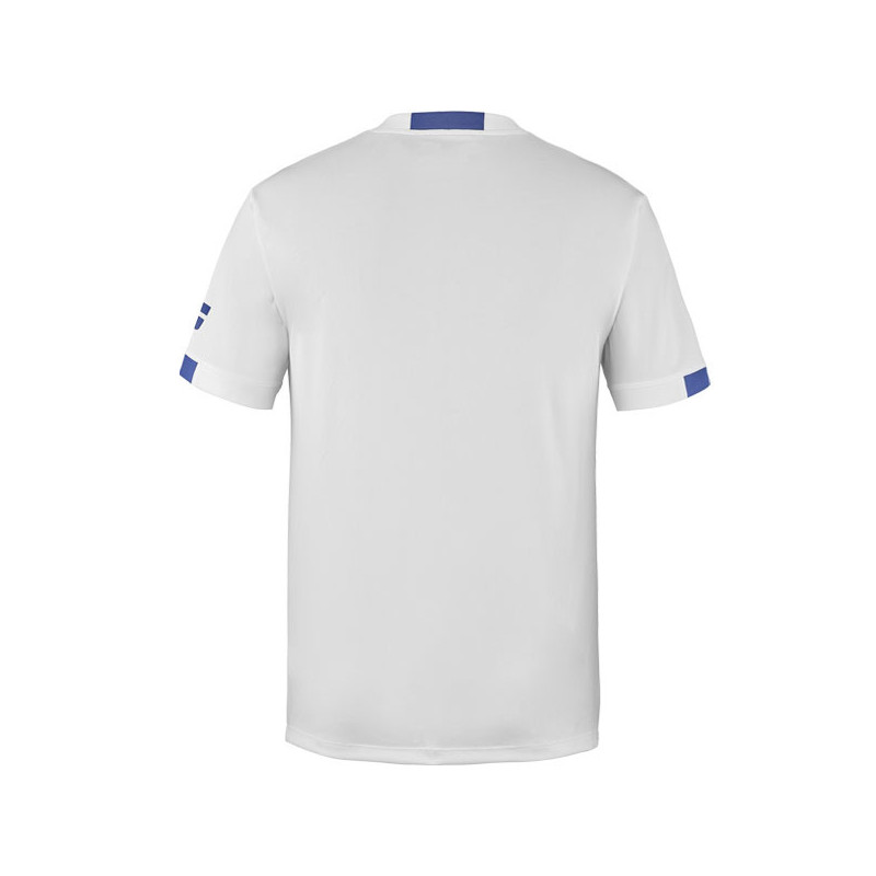 Tee-shirt enfant Babolat Play Crew blanc ou bleu clair