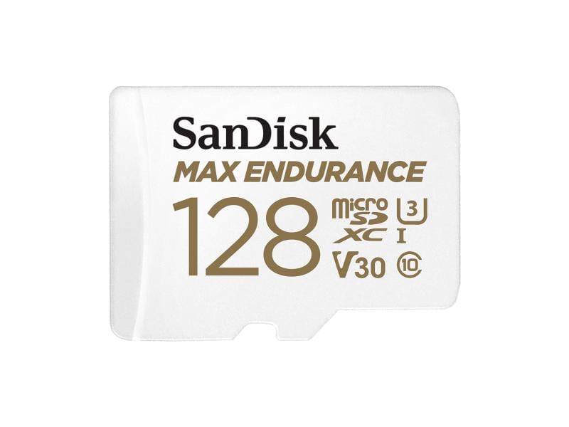 SanDisk microSDXC-Karte Max Endurance 128GB SD-Karte, Class 10 U3 UHS-I V30, 128 GB
