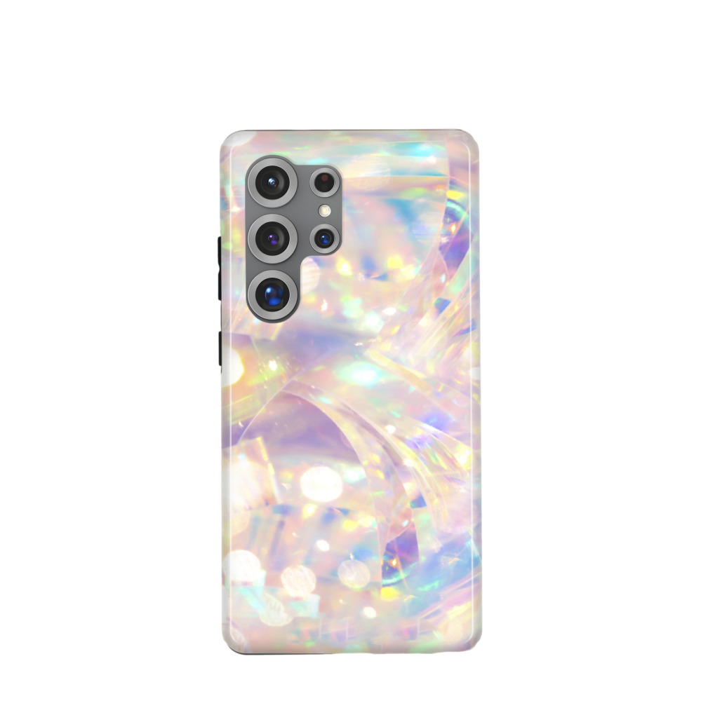 Samsung Galaxy S25 Ultra Hybrid (Kunststoff / Gummi) Hülle Kristall Lichtspiel - Versch. Farben