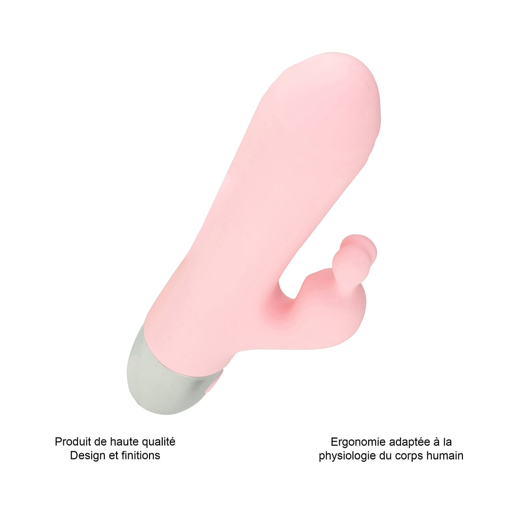 Vibromasseur rabbit - Rose - 10 programmes
