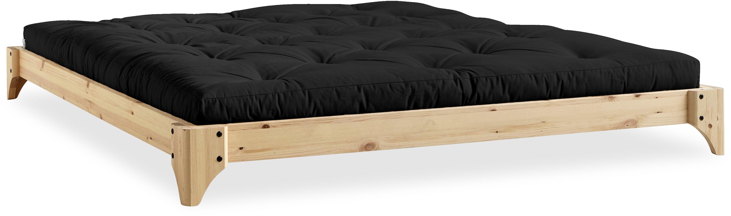 Karup Design Futonbett »Elan Bettgestell, massiv Kiefernholz, minimalistisches Scandi Design« Inklusive Lattenrost, in verschiedenen Breiten erhältlich