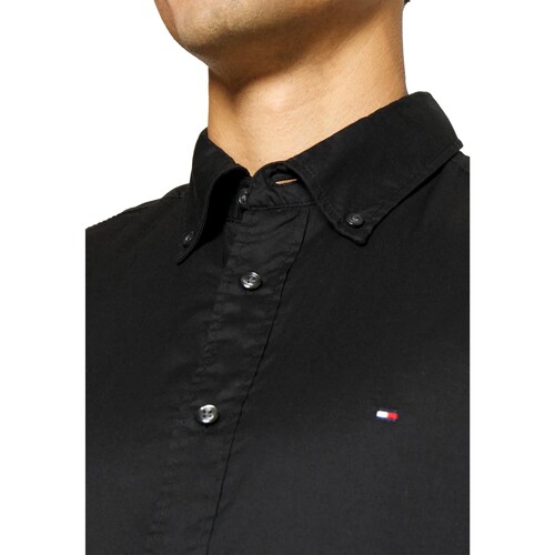 Tommy Jeans - CAMISA OXFORD REGULAR HOMBRE DM0DM18335 Negro