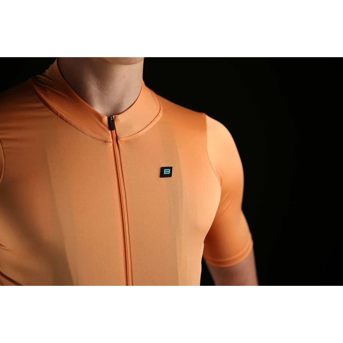 Biehler Essential Fietsshirt Korte Mouwen Lichtoranje Heren