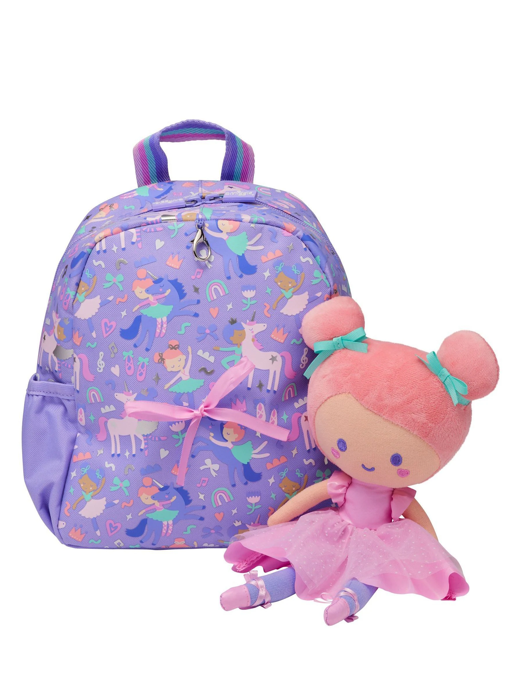 Oranje - Smiggle Teeny Tiny Ready Set Go Backpack With Detachable Plush Toy