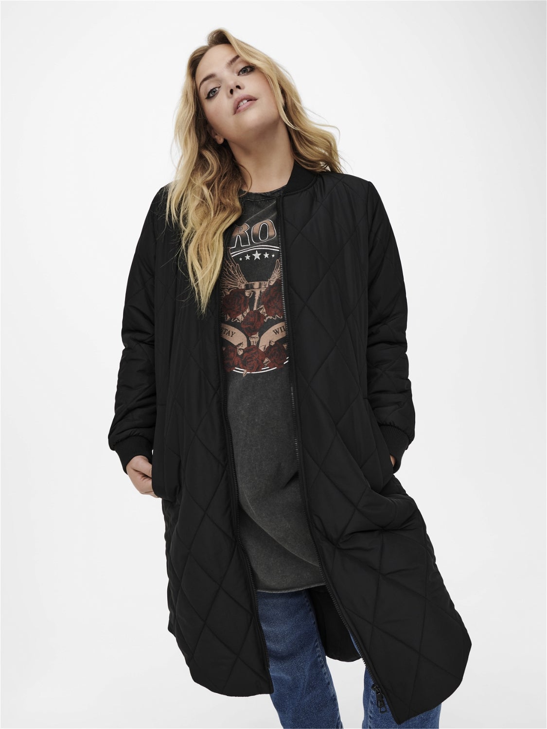 CARCARROT Steppjacke Black