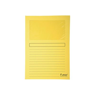Exacompta Forever - 25 Chemises coin à fenêtre - 130 gr - couleurs assorties