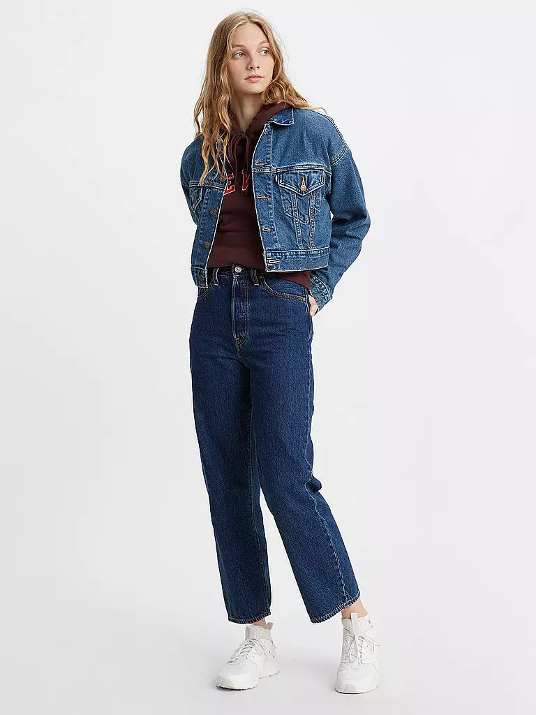 LEVI'S® Jeans Ribcage Straight Fit 7/8 blau