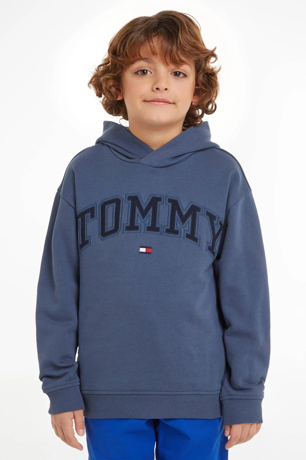 Tommy Hilfiger hoodie met logo donkerblauw