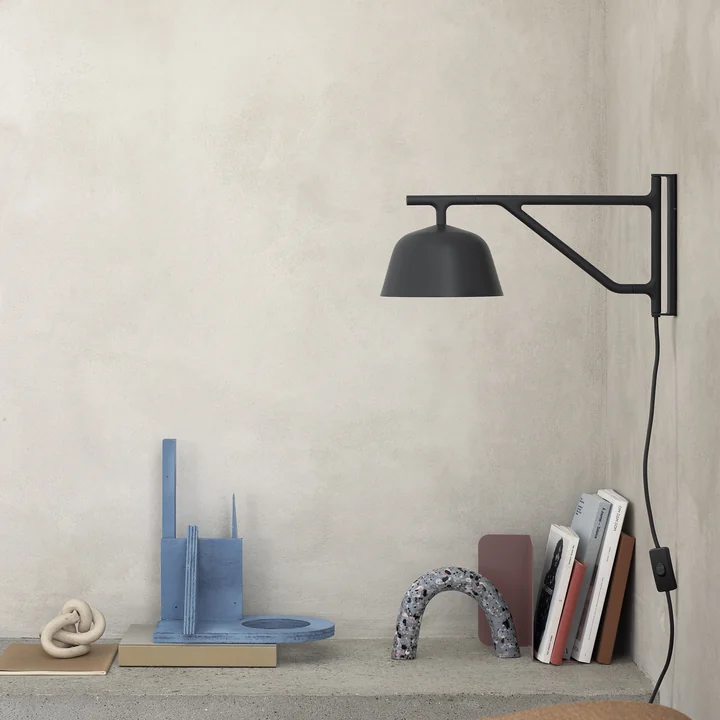 Muuto - Ambit Wandleuchte, schwarz