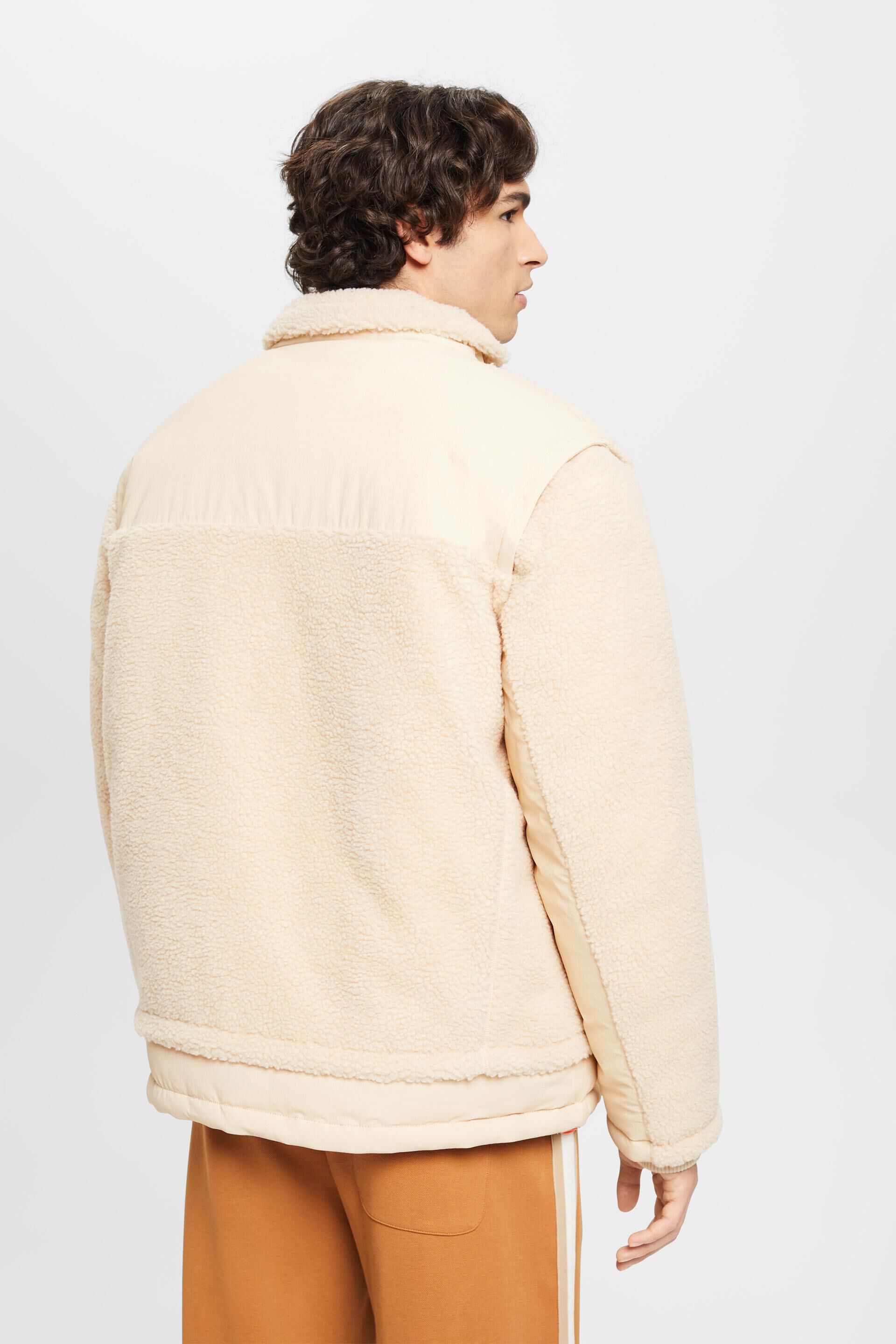 Veste courte en matières mélangées