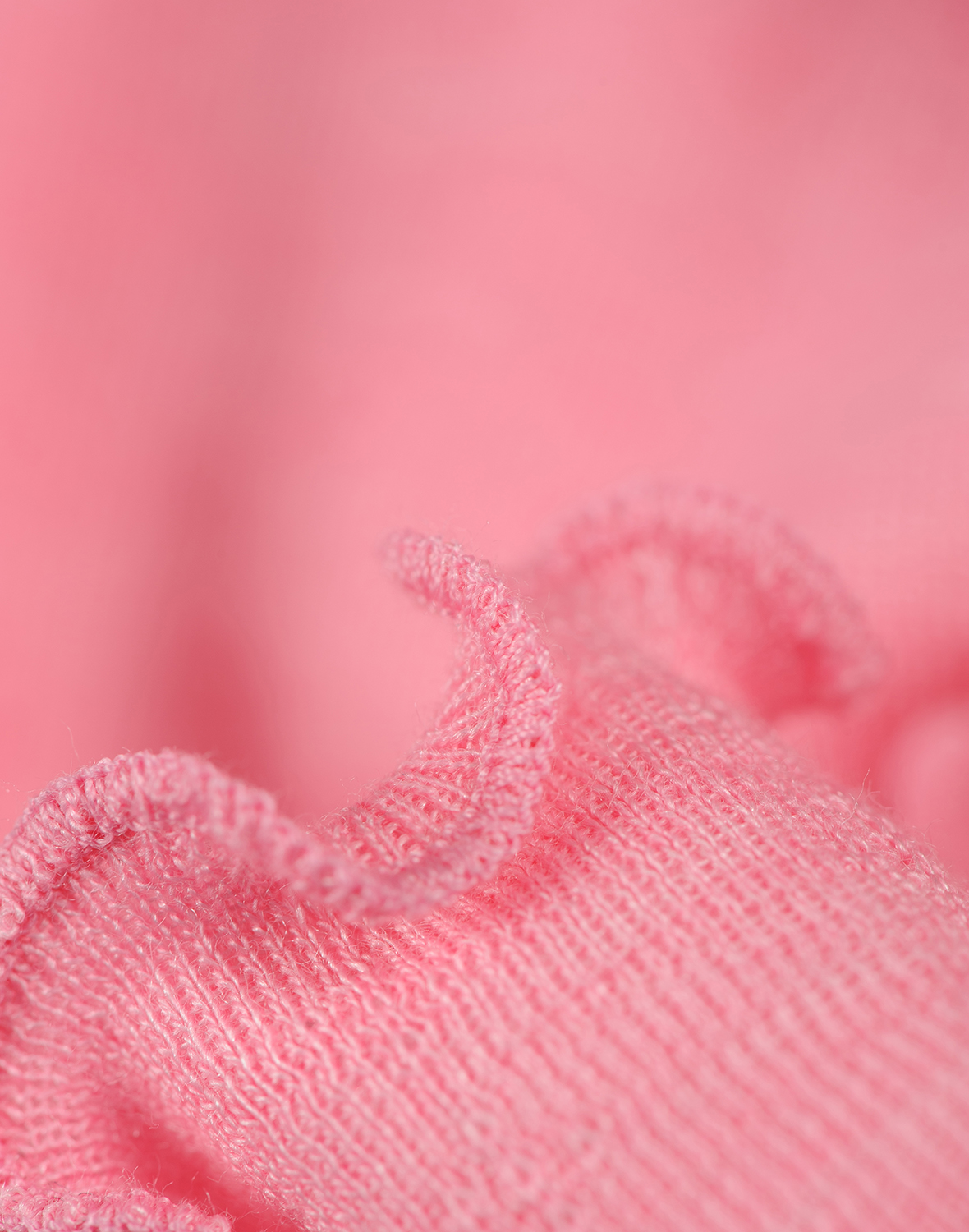 Pointelle jurk van merinowol/zijde voor baby's
