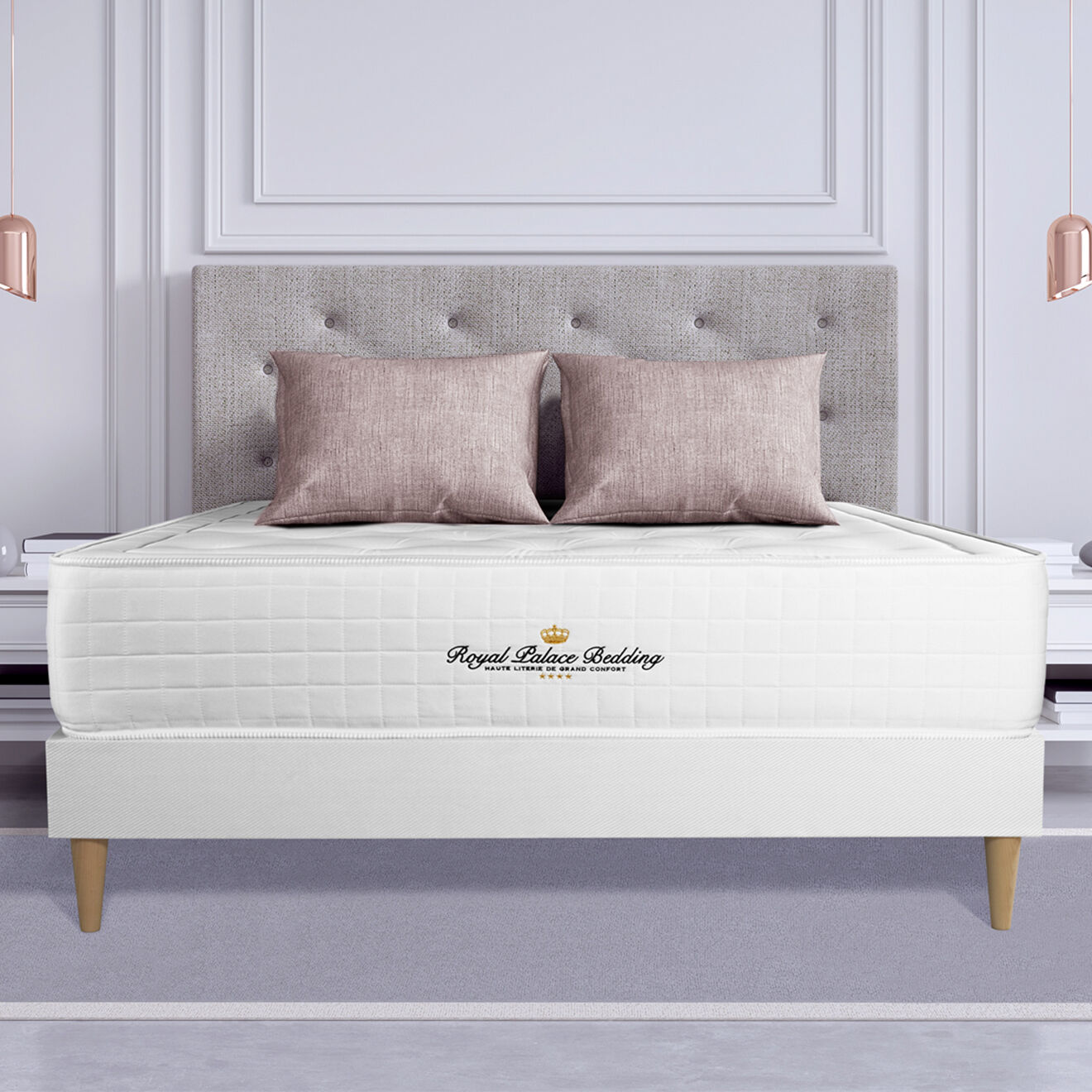 Royal Palace Bedding Pack dodo 5 pièces Buckingham blanc - 140x200 cm