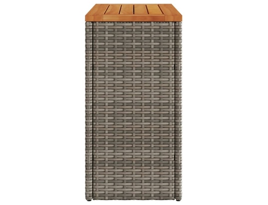 VIDAXL - Table d'appoint de jardin dessus en bois gris 58x27,5x55 cm