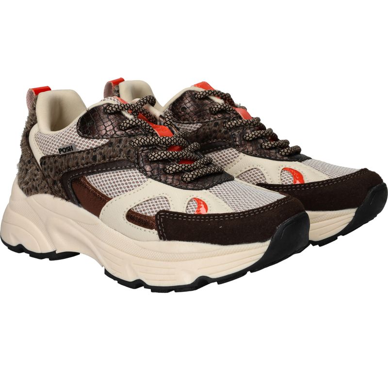 POSH by Poelman Sneakers Bruin Meisjes