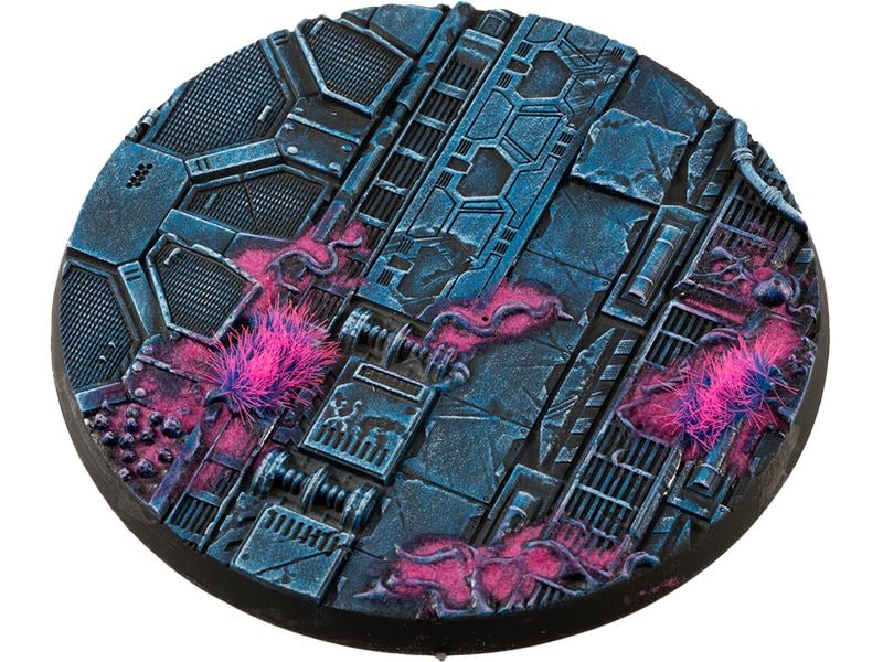 GamersGrass Base Alien Infestation round 90 mm (x1) Hochwertige Bases für den Miniaturenbau