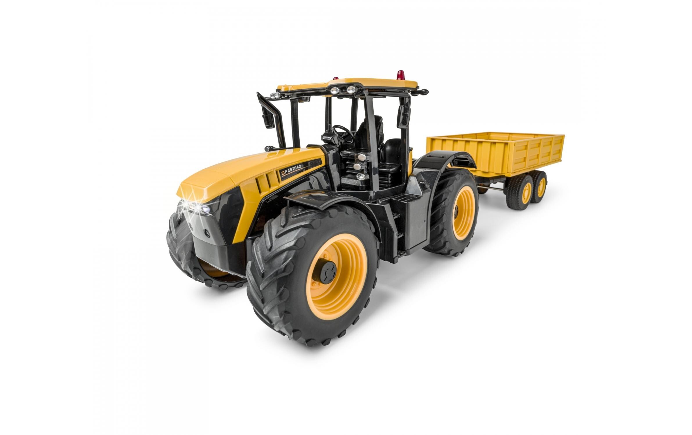 Traktor JCB Fastrac mit Anhänger RTR, 1:16Ferngesteuerter Traktor mit Licht und Sound