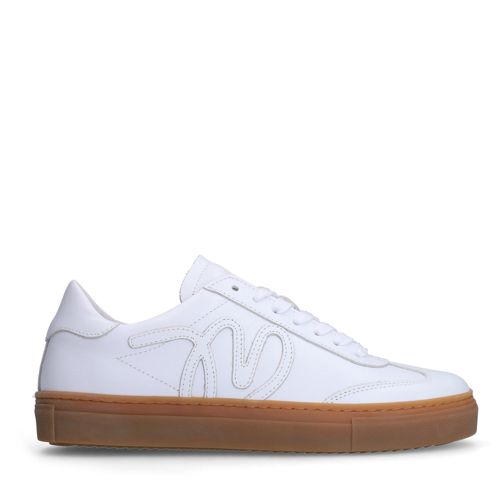 Witte leren sneakers
