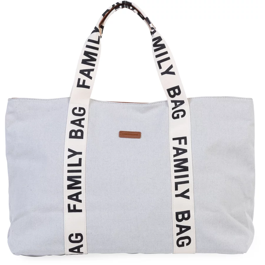 CHILDHOME Family Bag Signatur Canvas offwhite
