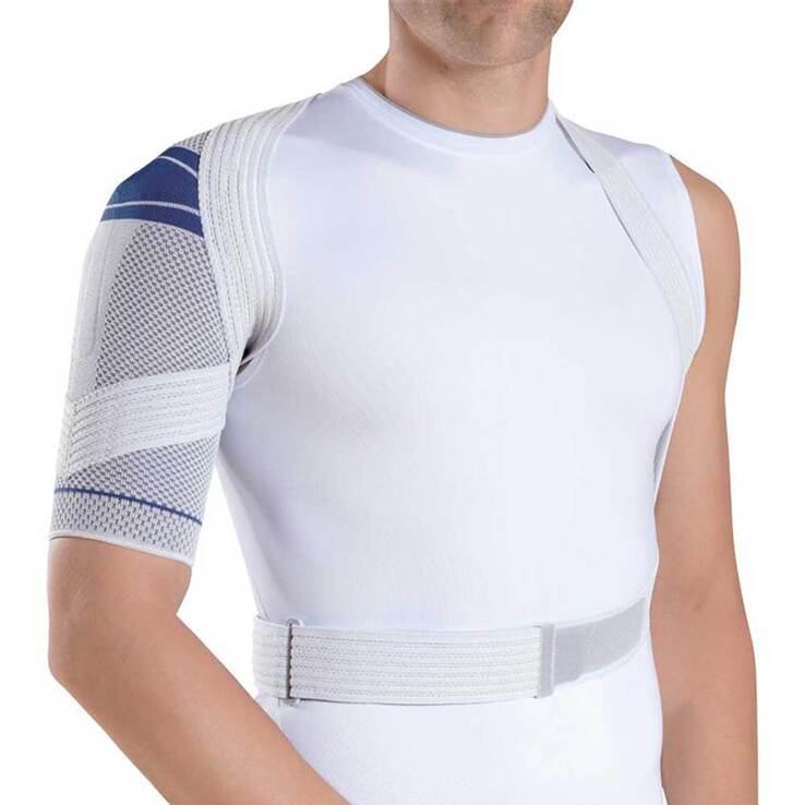Omotrain S Schulterbandage rechts Größe 4 titan, 1 St