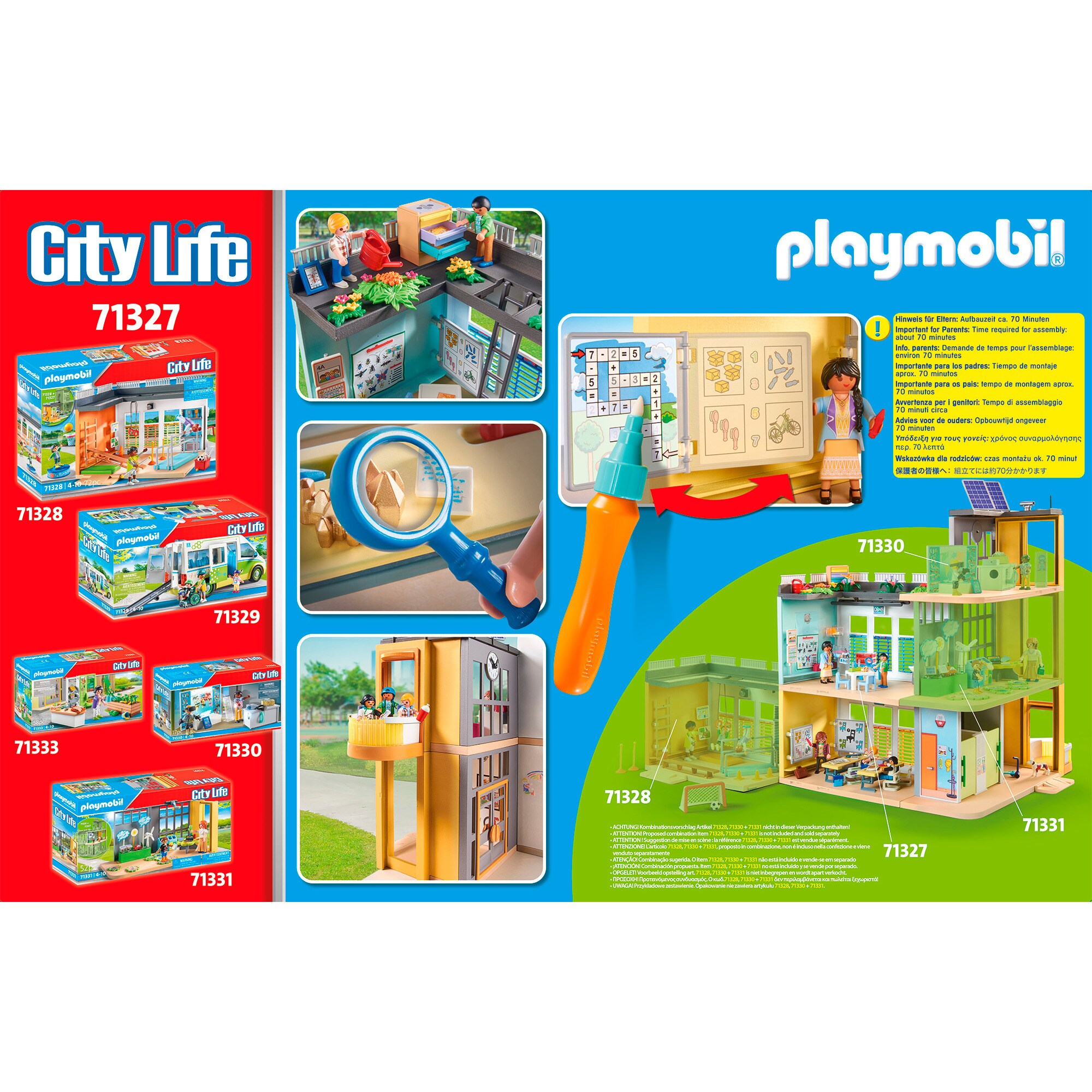 PLAYMOBIL Konstruktionsspielzeug City Life Große Schule