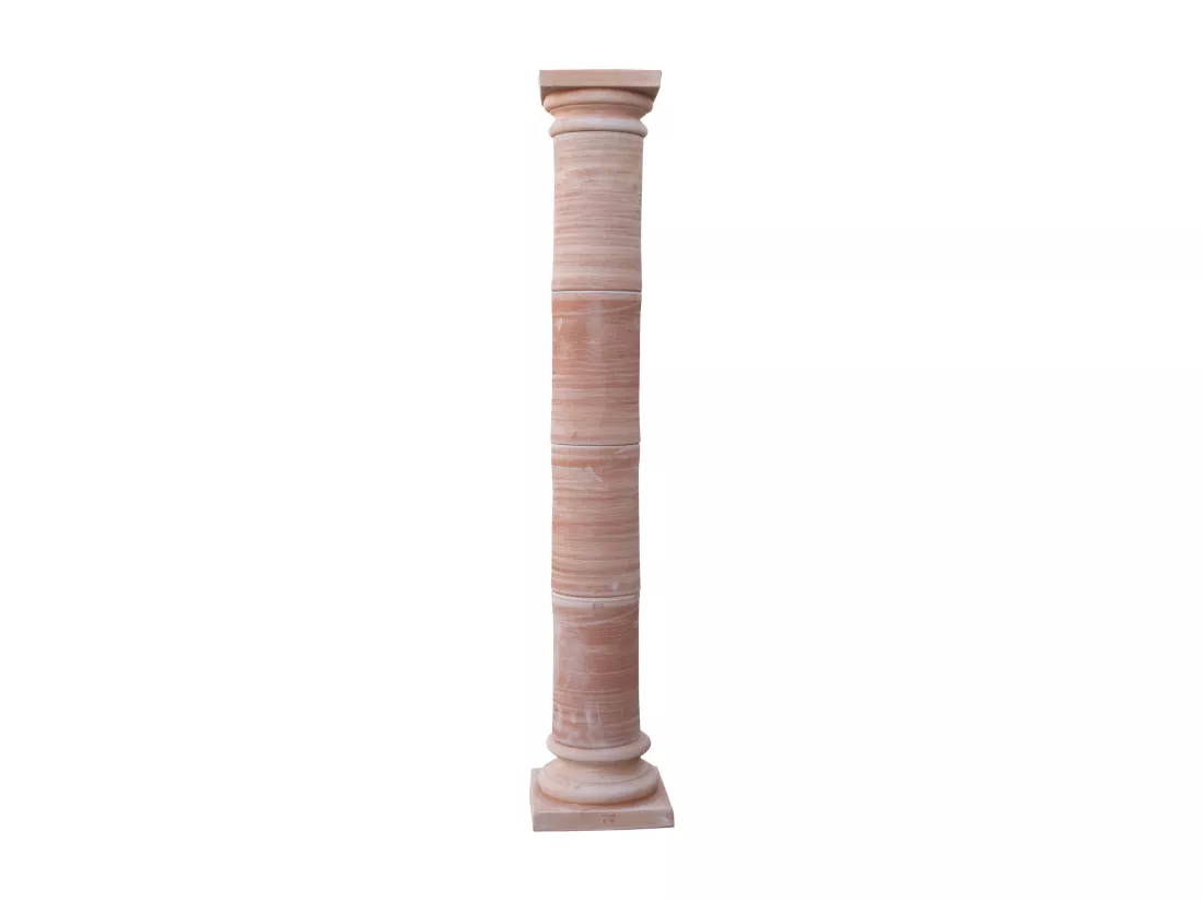BISCOTTINI Vase - Finition terre cuite - Extérieur - Jardin - Présentoir - Décoratif - Porte-plante - Porte-fleurs - Salon - Salle à manger - Chambre - Cuisine - 44x44x237 cm