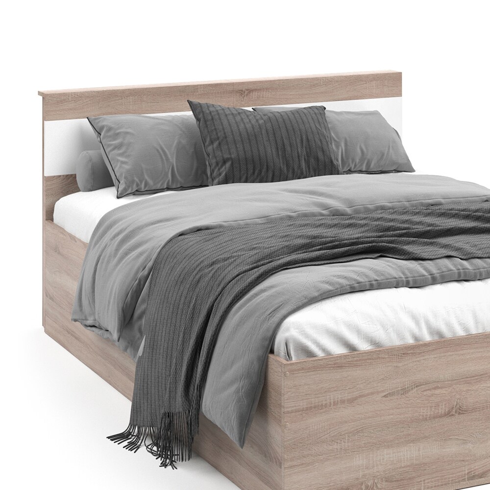 VitaliSpa Bettgestell Holzbett Doppelbett Adria 140x200cm mit Kopfteil Ehebett