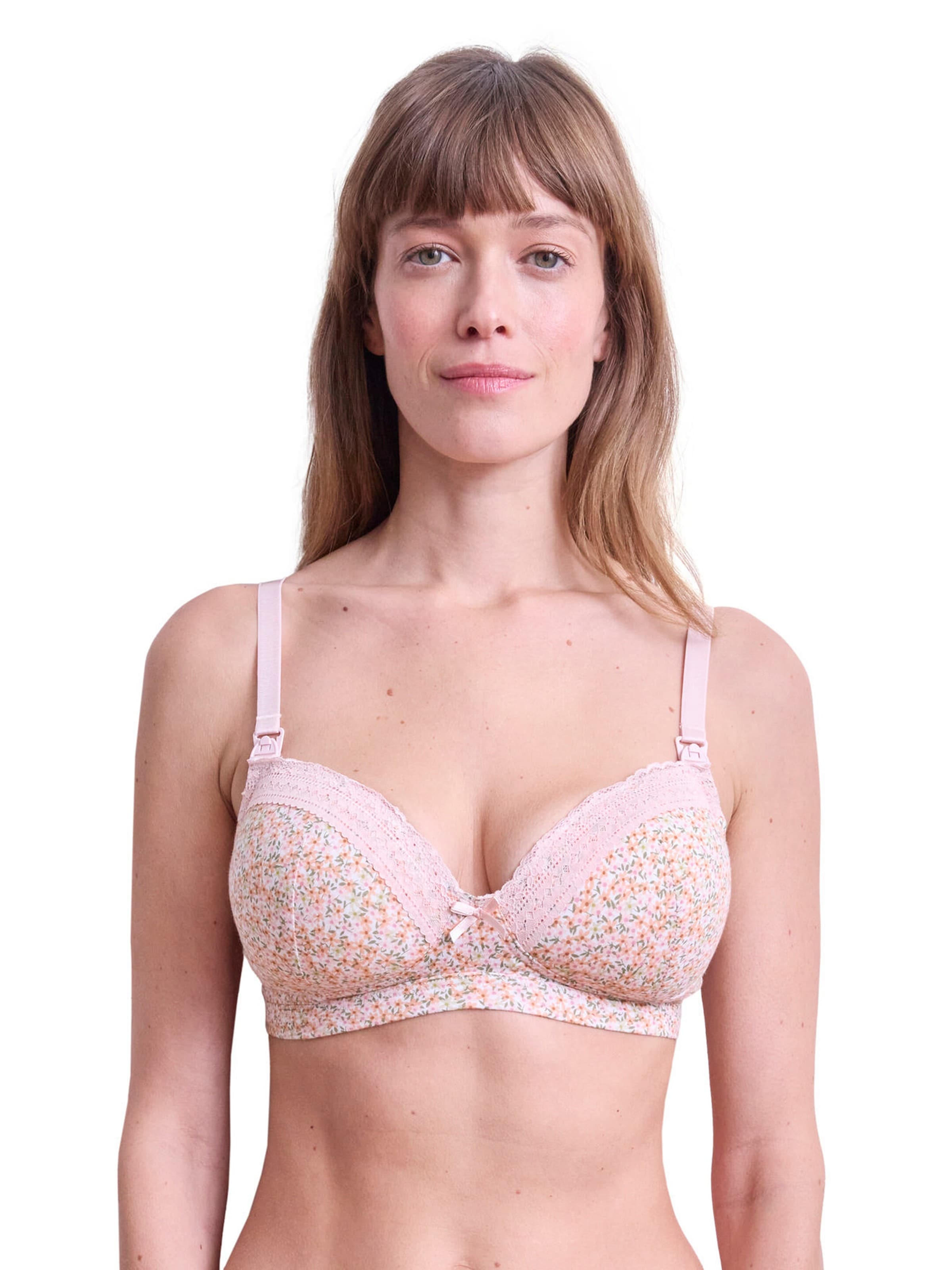 Vertbaudet 2er-Pack wattierte Still-BHs altrosa