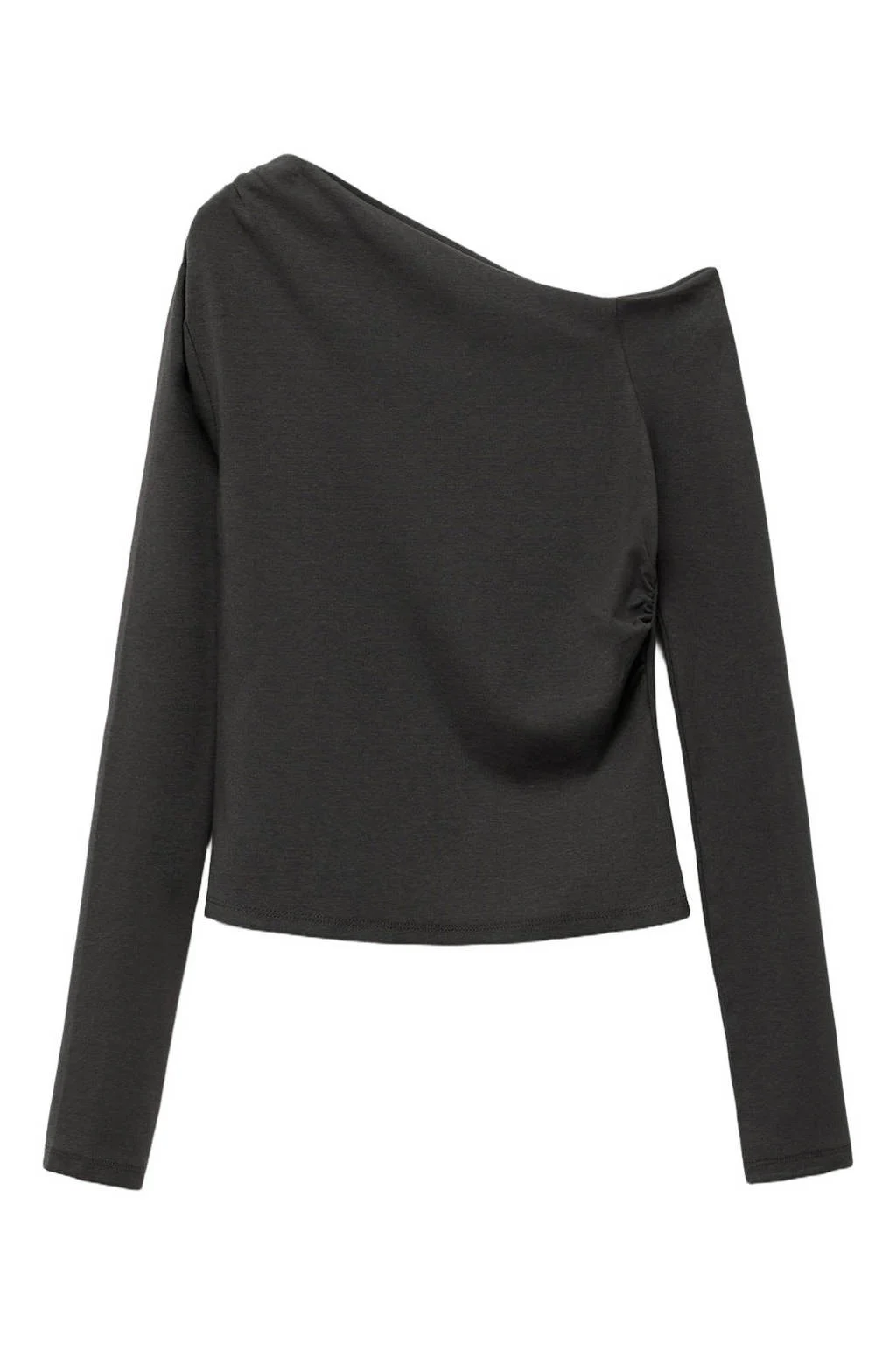 MANGO TEEN off shoulder top antraciet