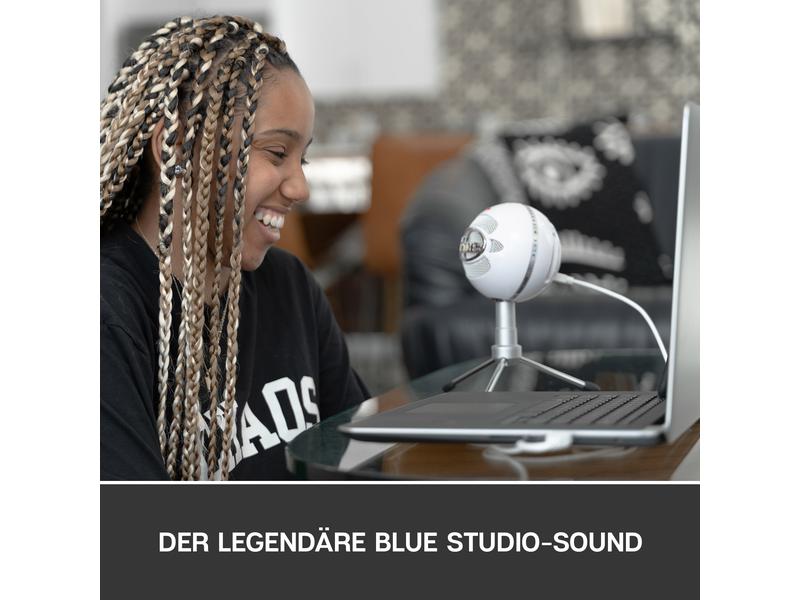 Blue Kondensatormikrofon Snowball iCE Weiss Desktop-USB-Mikrofon