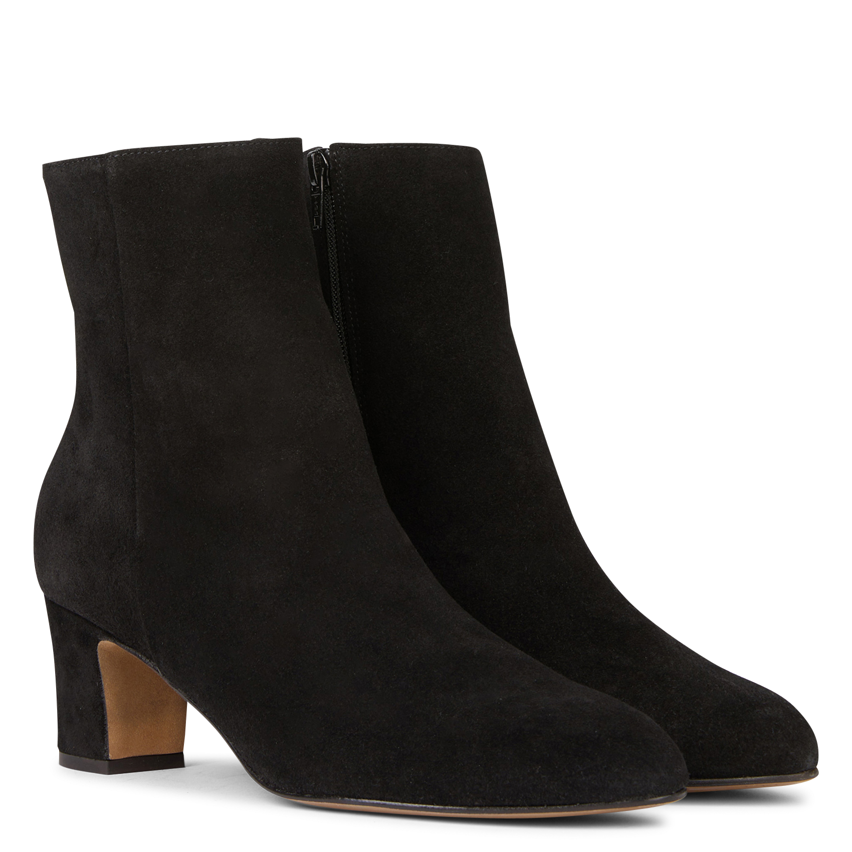 LISE - Bottines en cuir velours | Noir