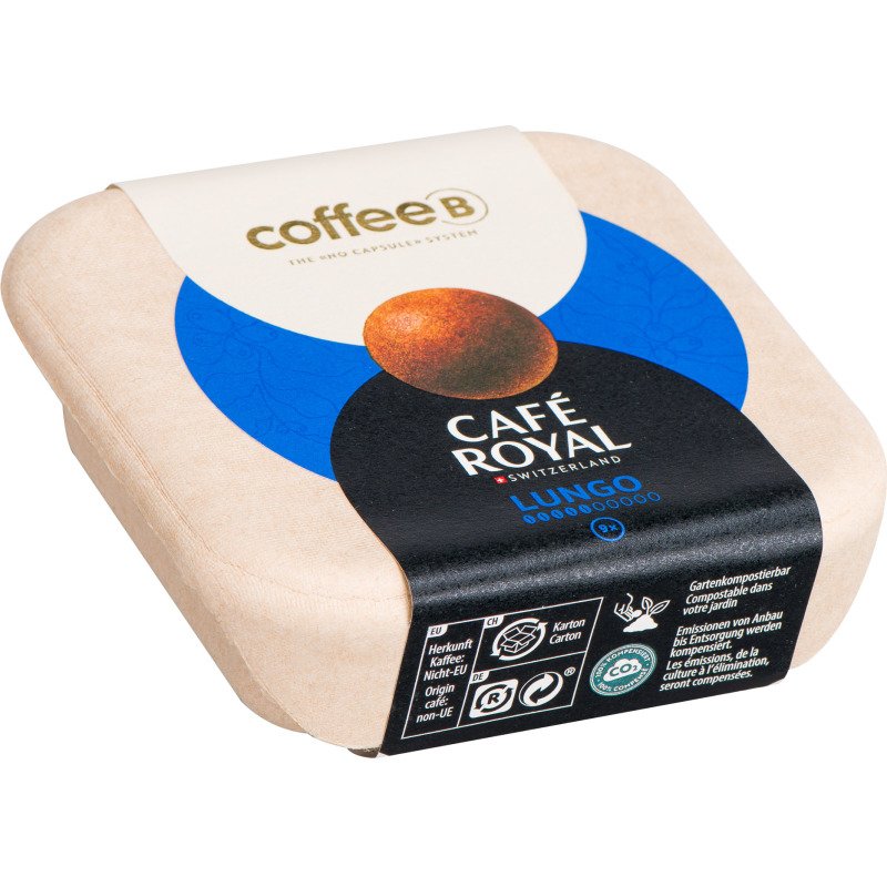 Boules de café Lungo Coffee B Café Royal - Boîte de 9