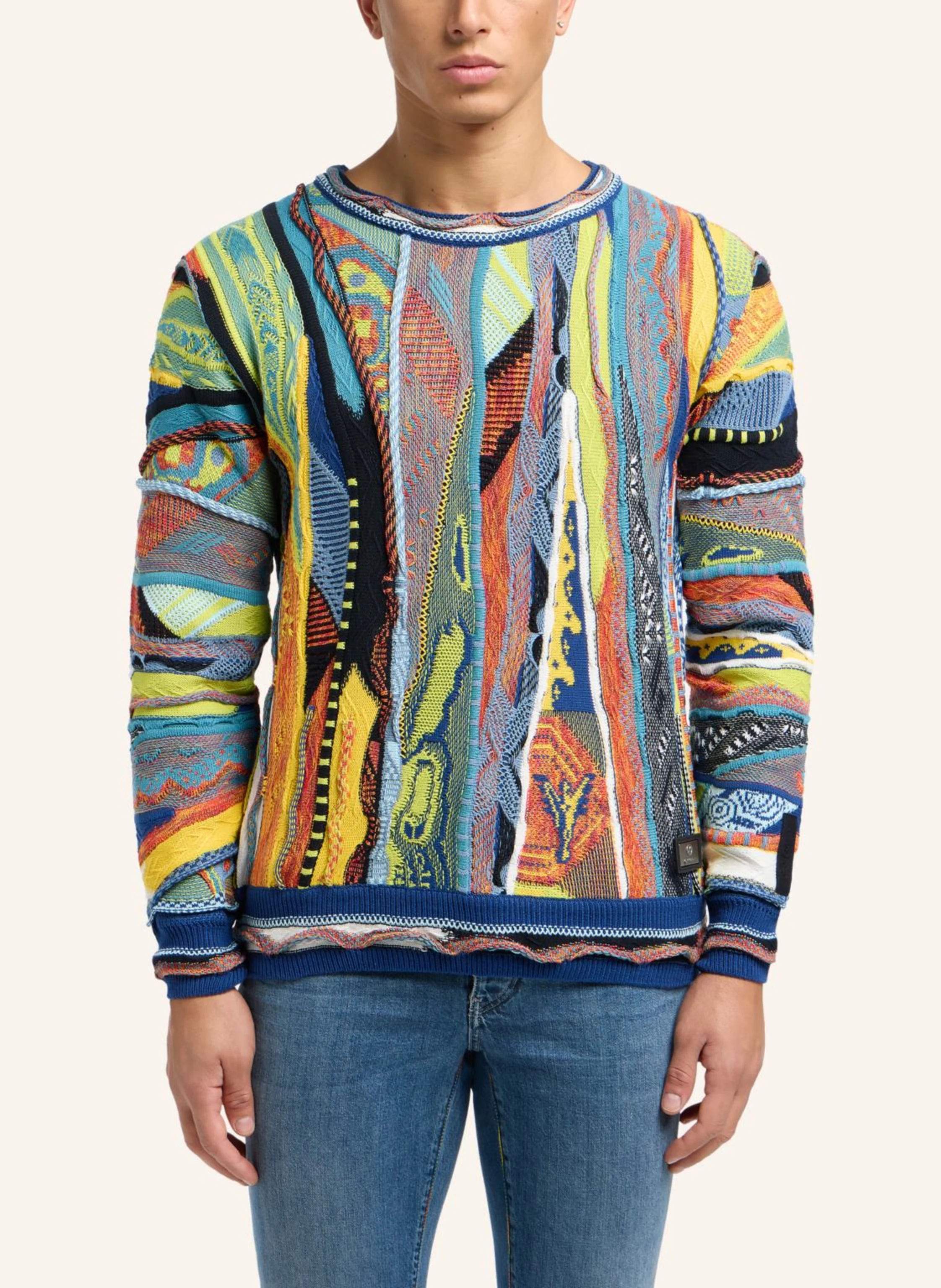 CARLO COLUCCI Rundhals Strickpullover DONDI