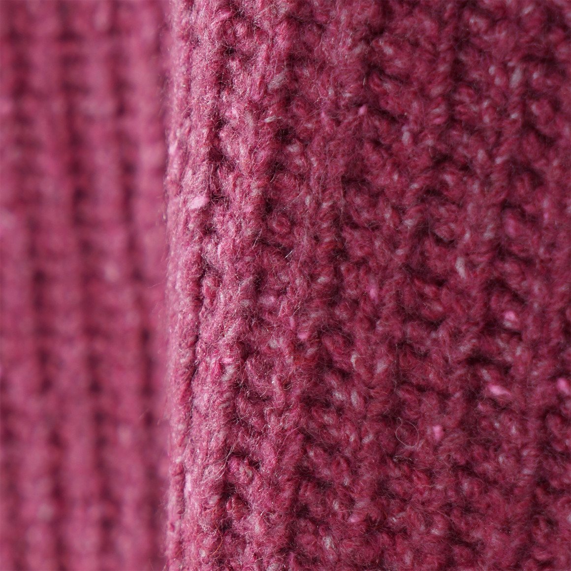 Yigga Mädchen Strickpullover mit weiten Ärmeln beere