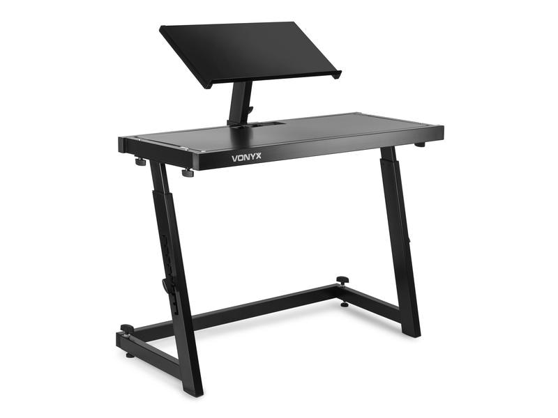 Vonyx Mobiler DJ Stand DB10 Mobiler DJ Tisch mit Laptop Halter