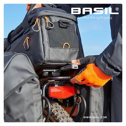 Sacoche réfléchissant fermeture velcro Basil miles tarpaulin 7L
