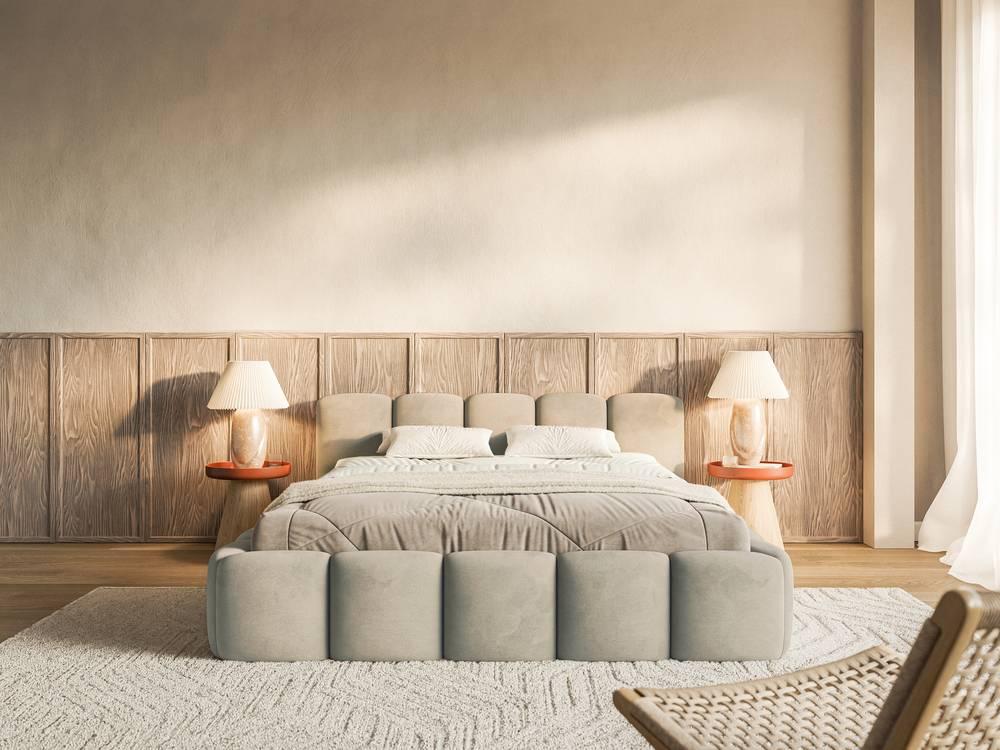 NADUVI Collection Bedframe Chloe laag 160 x 200 cm velvet