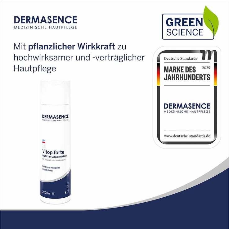 Dermasence Vitop forte mildes Pflegeshampoo, 200 ml