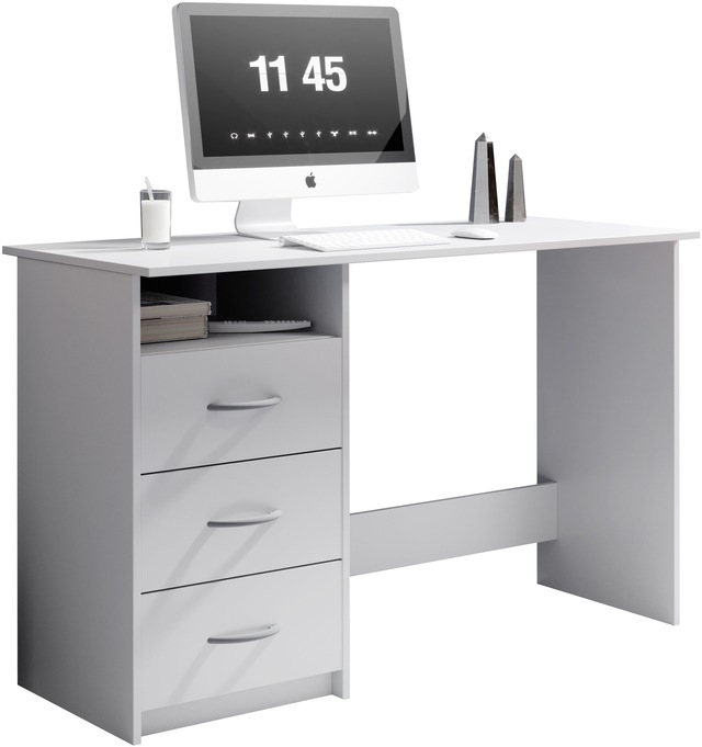 BEGA OFFICE Schreibtisch »Adria, Computertisch,« Schubkästen rechts oder links montierbar, Breite 123 cm