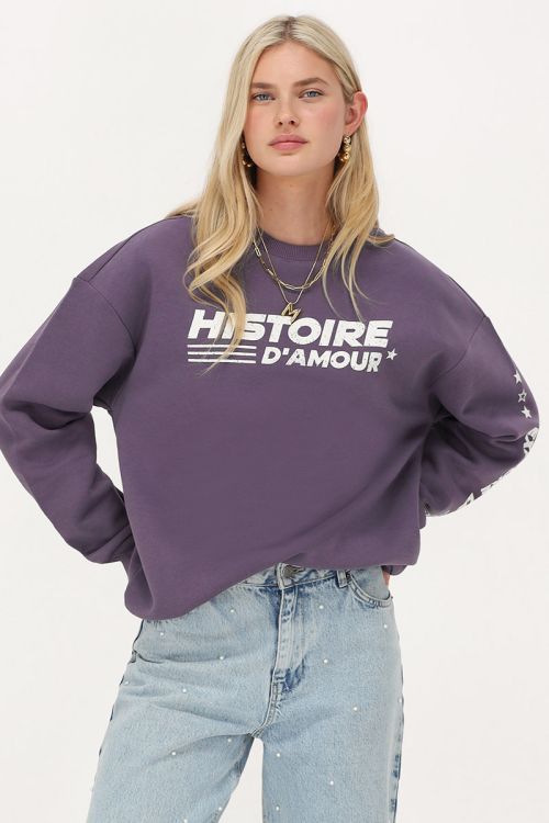 Paarse sweater 