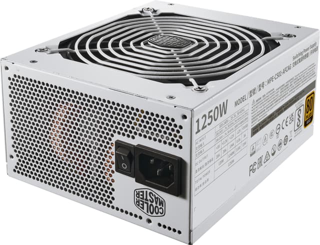 Cooler Master MWE Gold V2 ATX 3.1 1.250W strømforsyning (hvid)