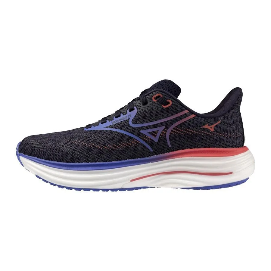Mizuno Women's Wave Rider 29 Odyssey Gray/Iris Bloom/Calypso Coral