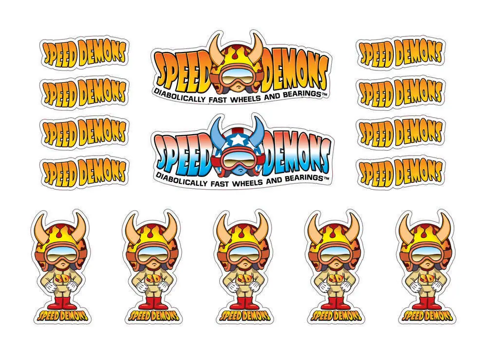 Speed Demons Logo Klistermærkeark - Skateboards | SkatePro