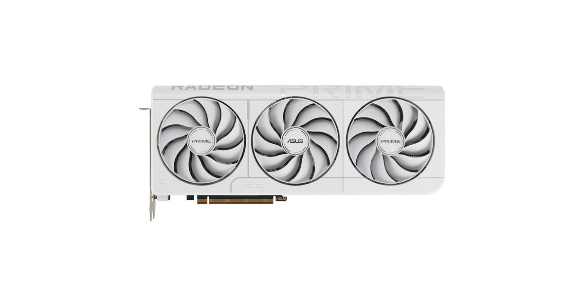 ASUSRadeon RX 9070 XT PRIME WHITE OC Edition grafische kaart  (Wit, 3x DisplayPort, 1x HDMI 2.1, RDNA4)