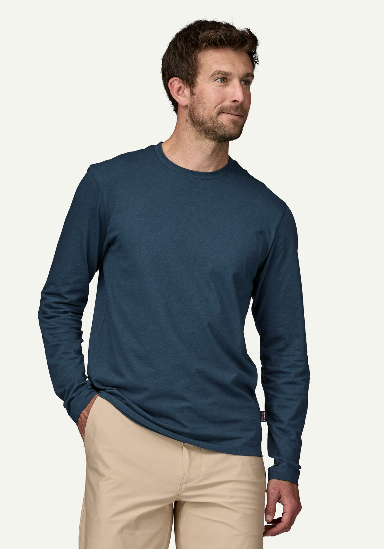 Patagonia Longsleeve M's L/S Essential Tee Tidepool Blue